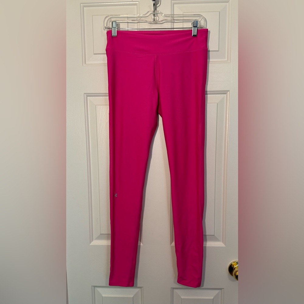 Under Armour Heat Gear Compression Pants Womens Medium Pink‎